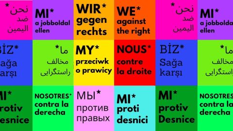 Wir gegen rechts ist eine Kampagne 